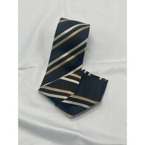 SEAN John MEN'S TIE BLACK & YELLOW/STRIPED W: 3.5" L: 59"